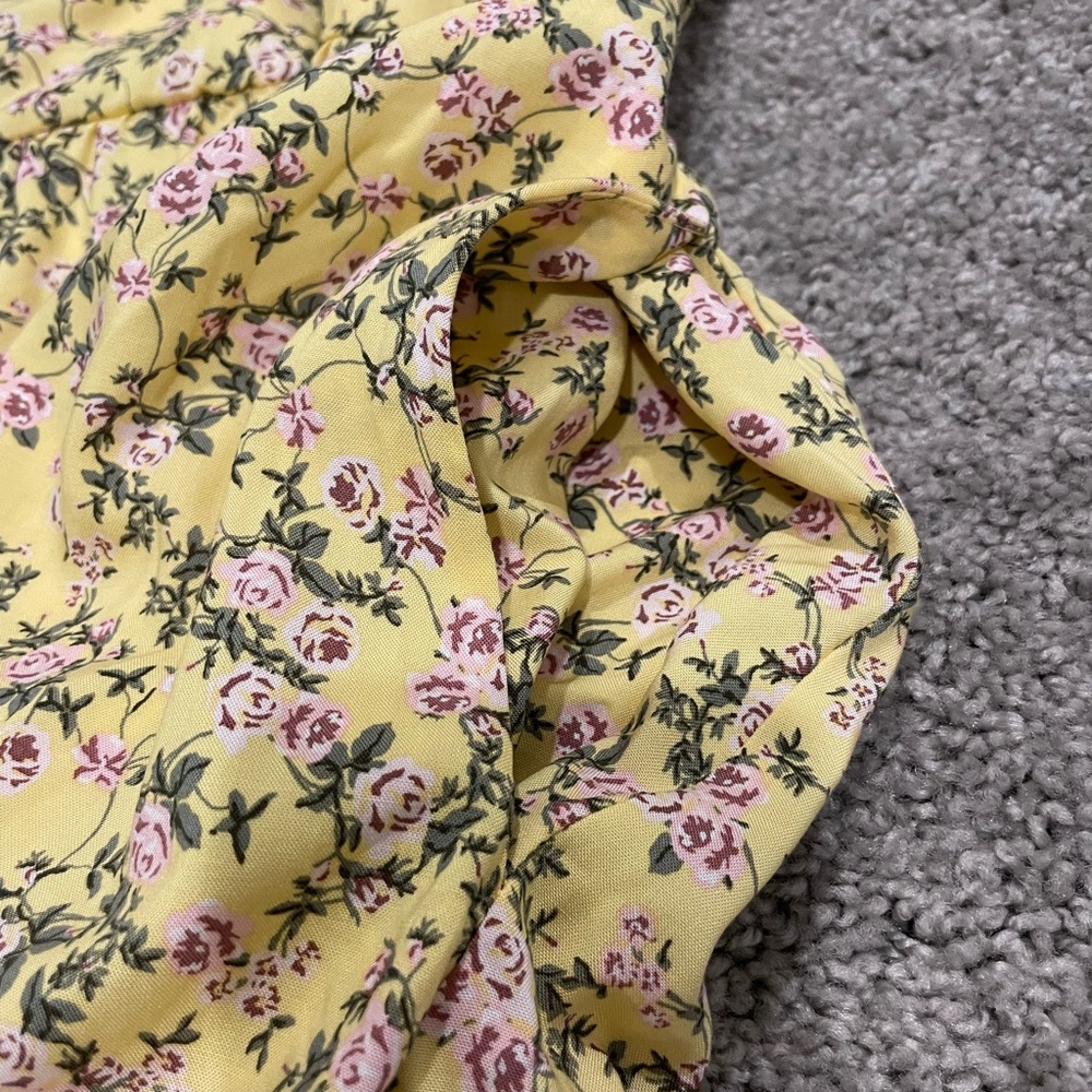 Torrid Yellow Floral Mini Dress - Picture 10 of 13